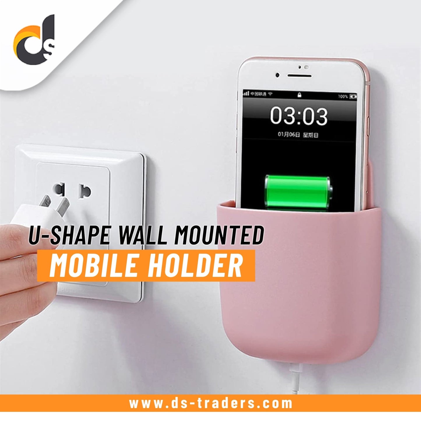 Multi function Ushape Wall-Mounted Mobile Holder - DS Traders