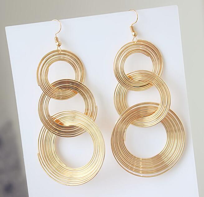 Multi Layer Circle Earrings - DS Traders