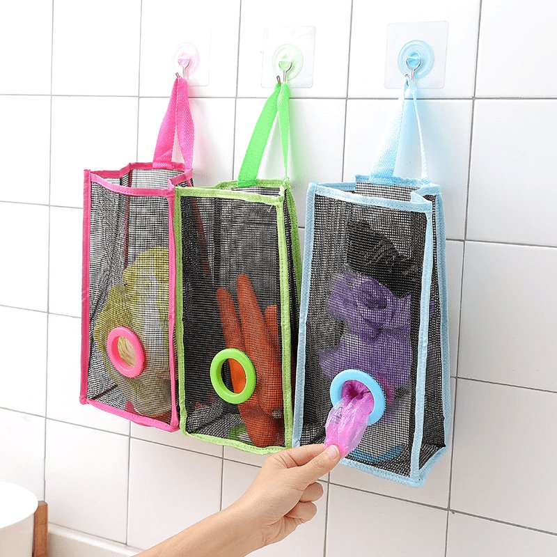 Multi-Purpose Hanging Shopper Dispenser Holder & Organizer Bag - DS Traders