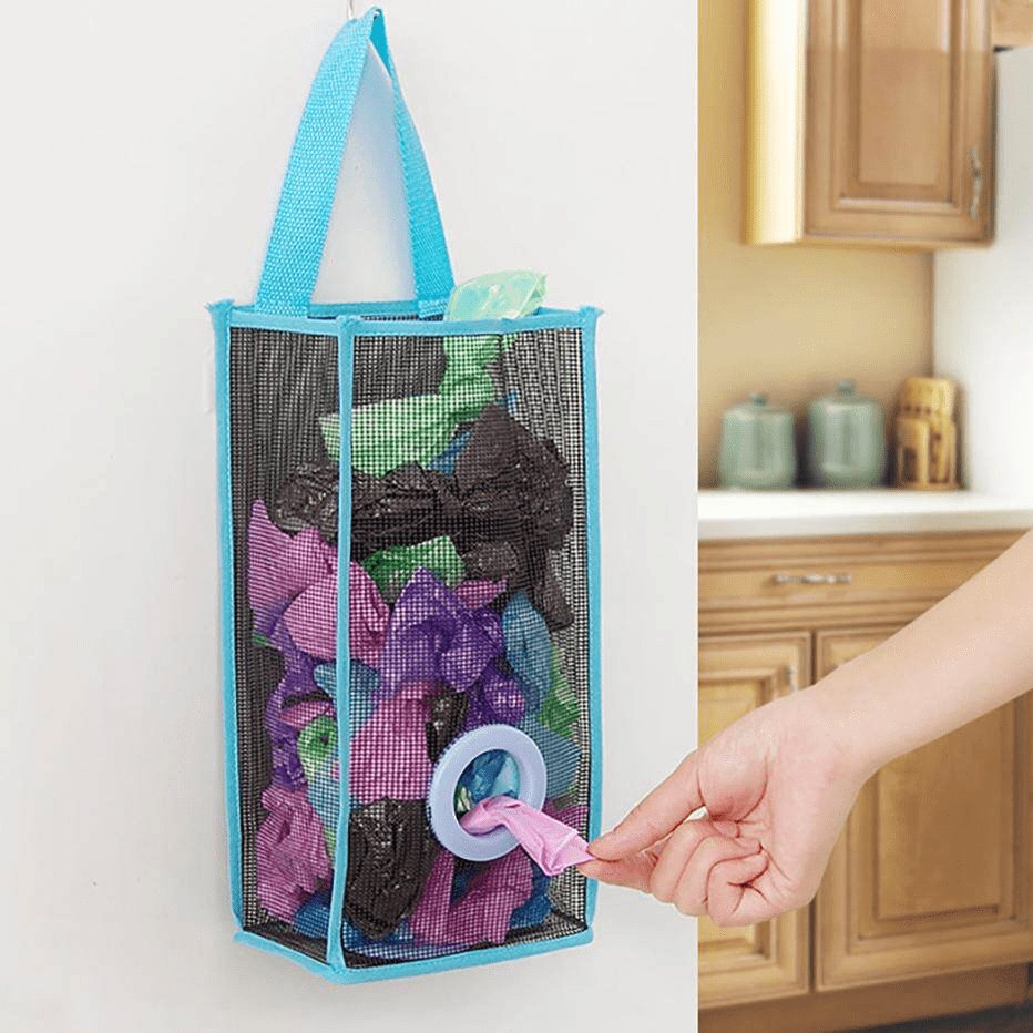 Multi-Purpose Hanging Shopper Dispenser Holder & Organizer Bag - DS Traders