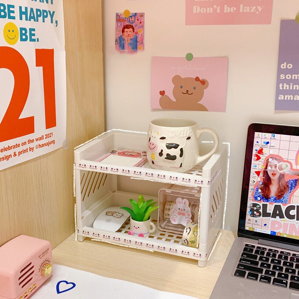 Multifunctional 2 Layers Desktop Organizer Storage Rack. - DS Traders