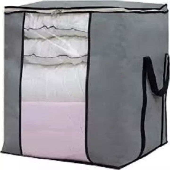Multipurpose Storage Bag & Organizer for Clothes & Blanket | Grey - DS Traders