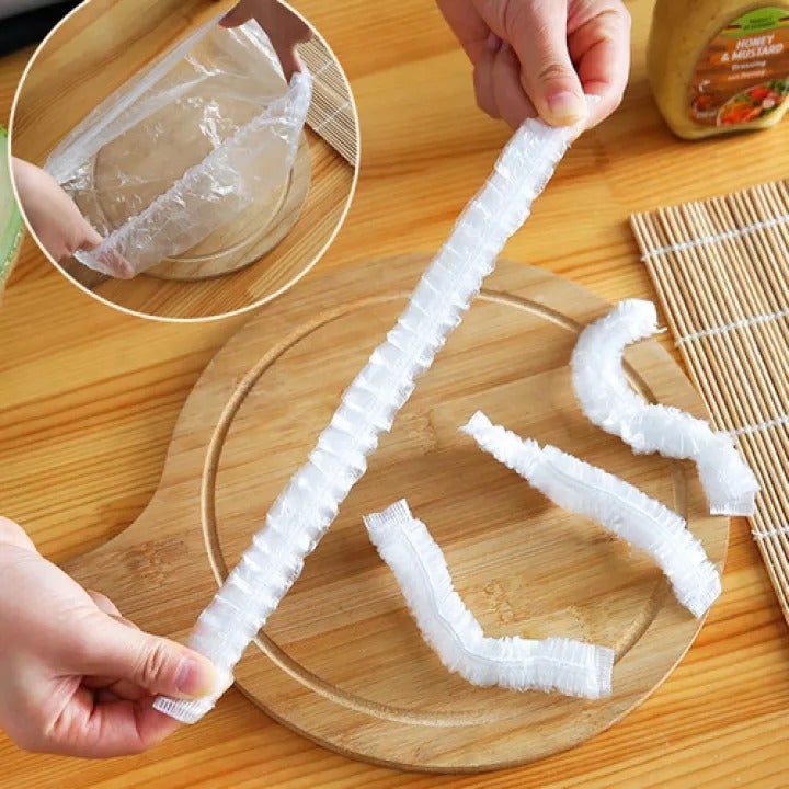 Pack of 100 - Disposable Plastic food Wrap - DS Traders