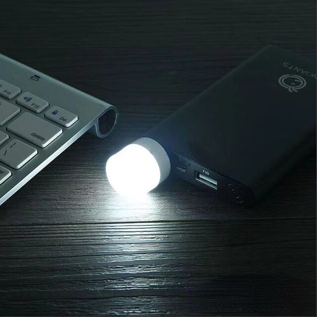 Pack Of 2 - Pocket Mini LED Night Light USB Plug Lamp. - DS Traders