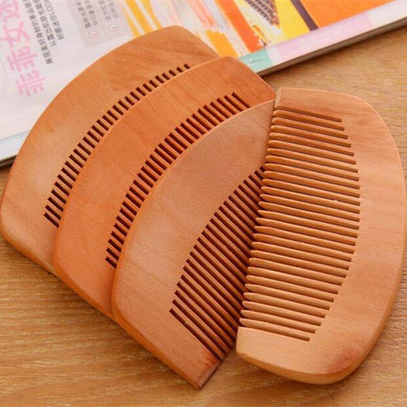Pack Of 2 - Trendy Wooden Engraved Hair Comb. - DS Traders