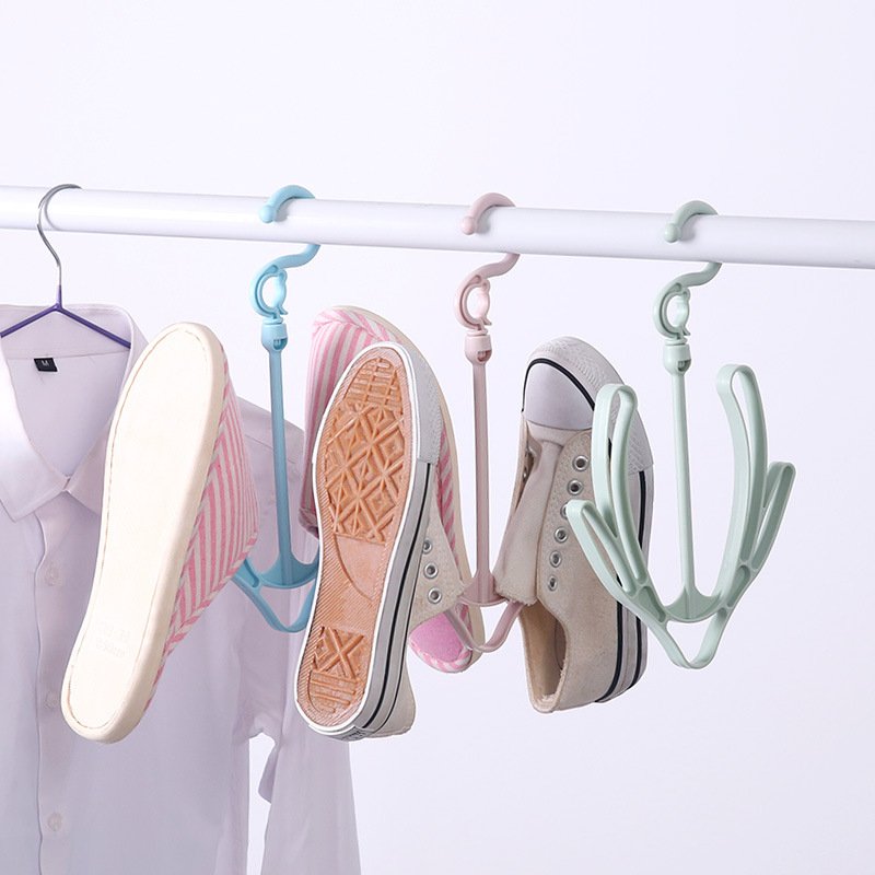Pack Of 3 Rotating multipurpose shoe rack balcony hanger drying shoe rack - DS Traders