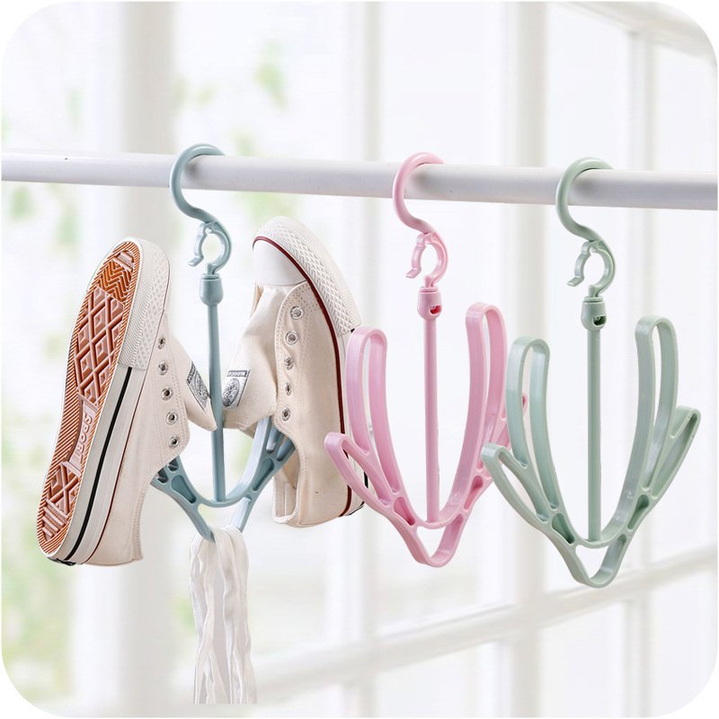 Pack Of 3 Rotating multipurpose shoe rack balcony hanger drying shoe rack - DS Traders