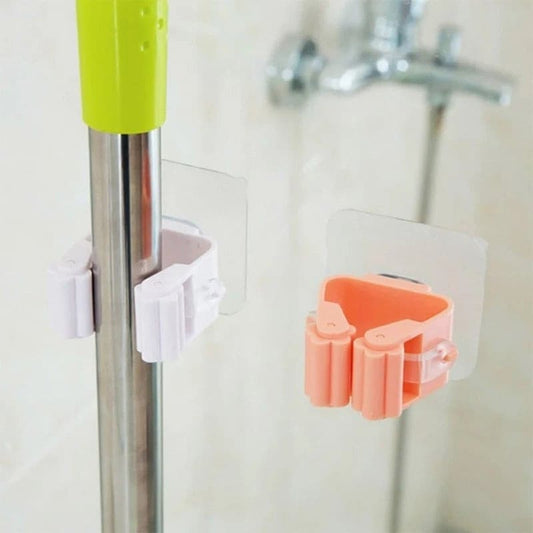 Pack Of 3 - Wall Mounted Mop, Brush & Broom Holder - DS Traders