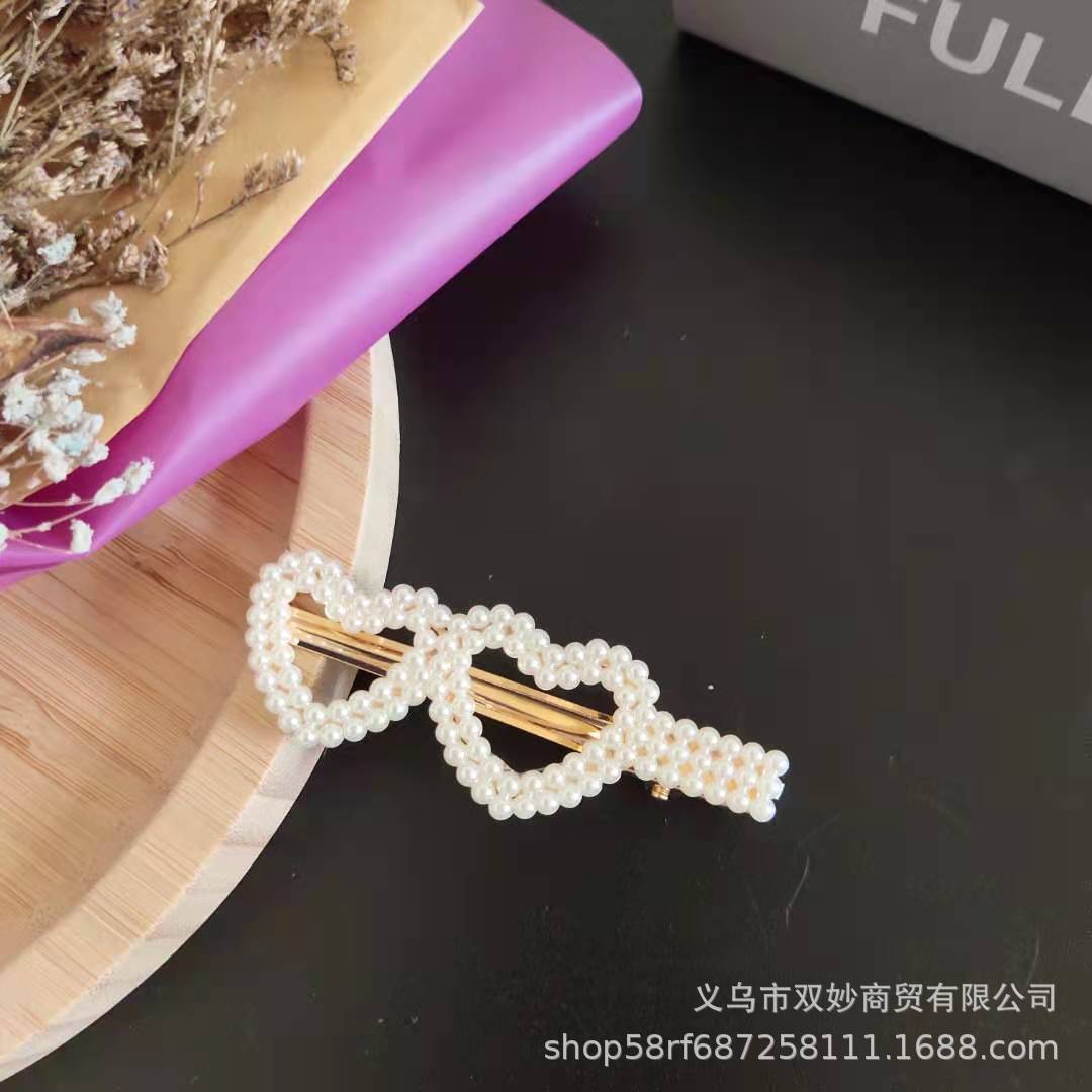 Pearl Heart Shape Hair Clip - DS Traders