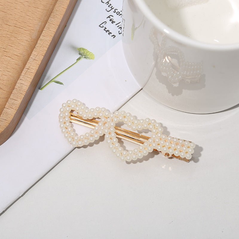 Pearl Heart Shape Hair Clip - DS Traders