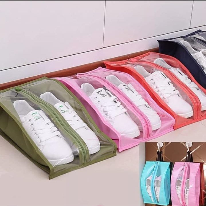 Portable Travel Waterproof Transparent Shoe Pouch. - DS Traders