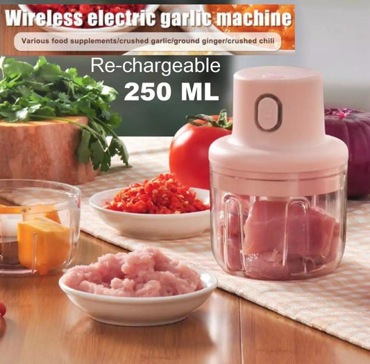 Re-chargeable Intelligent Electric Garlic Machine Garlic Cutter. - DS Traders