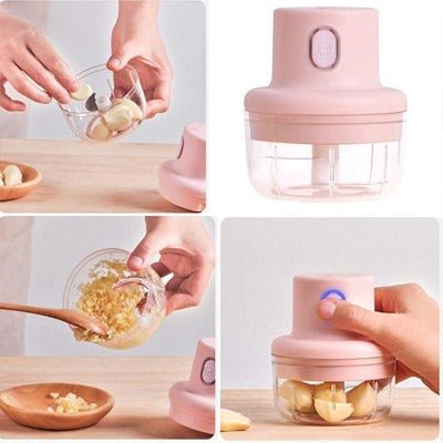 Re-chargeable Intelligent Electric Garlic Machine Garlic Cutter. - DS Traders