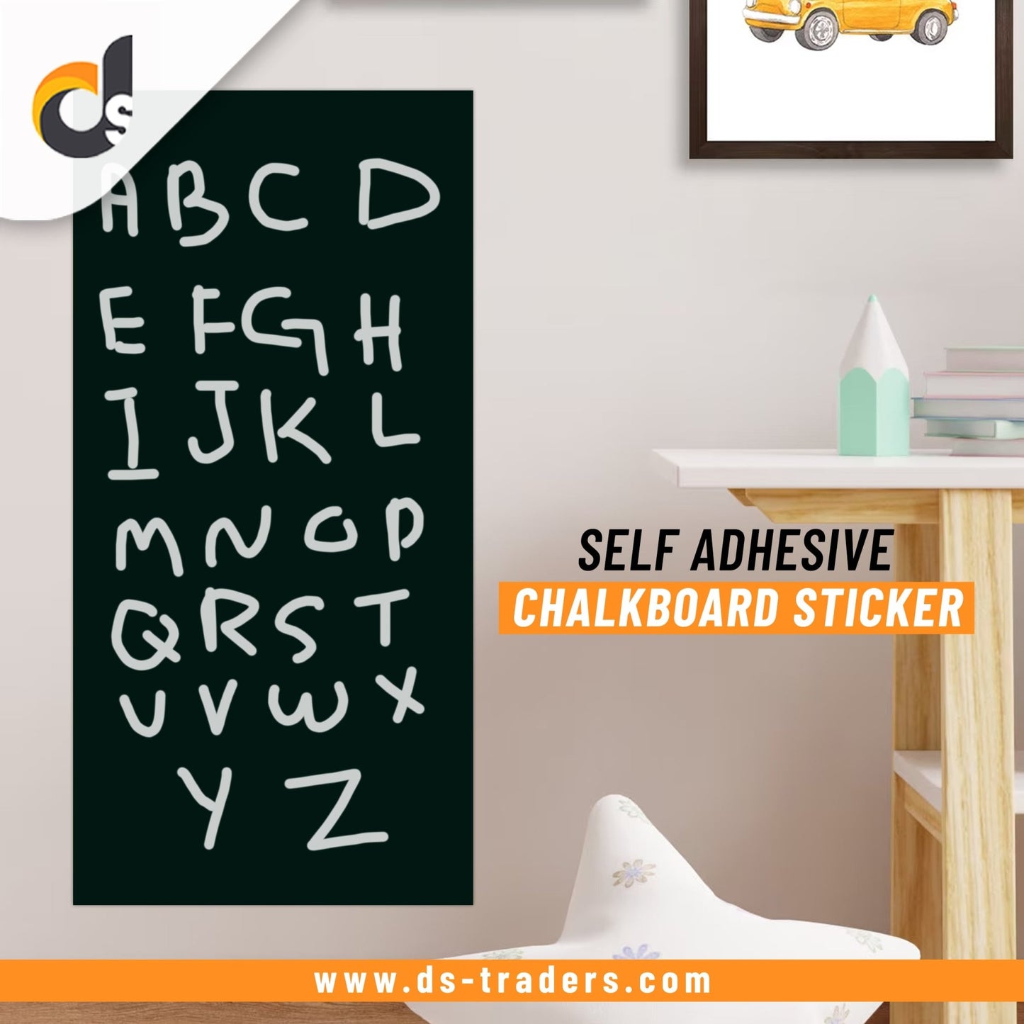 Self Adhesive Chalkboard Sticker for Wall - DS Traders