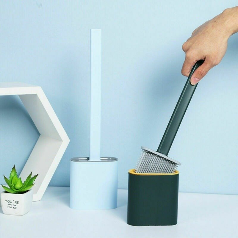 Self Adhesive Silicone Toilet Brush. - DS Traders