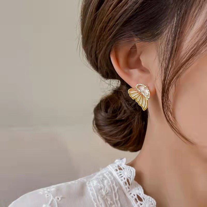Shell Butterfly Stud Earrings - DS Traders