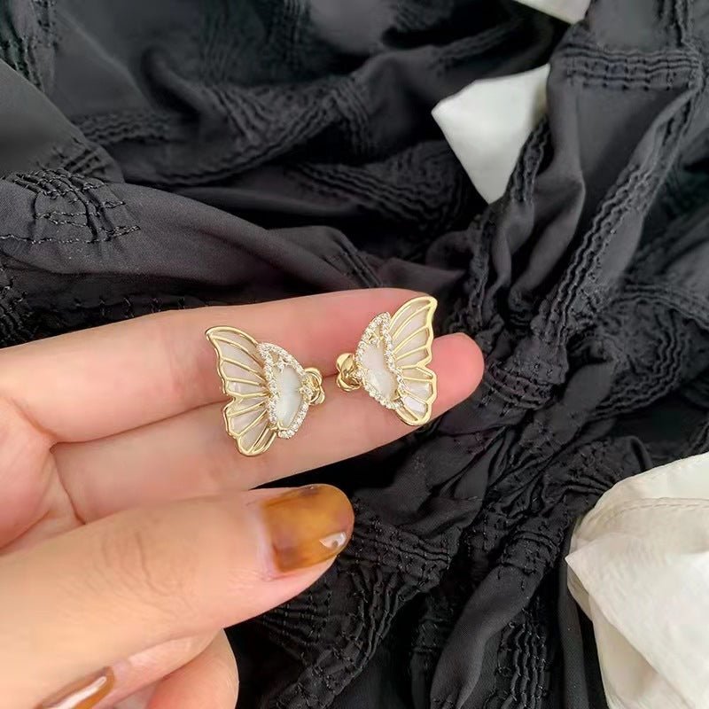 Shell Butterfly Stud Earrings - DS Traders