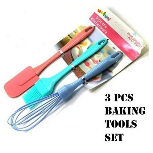 Silicone 3 Pcs Baking Tools Set. - DS Traders