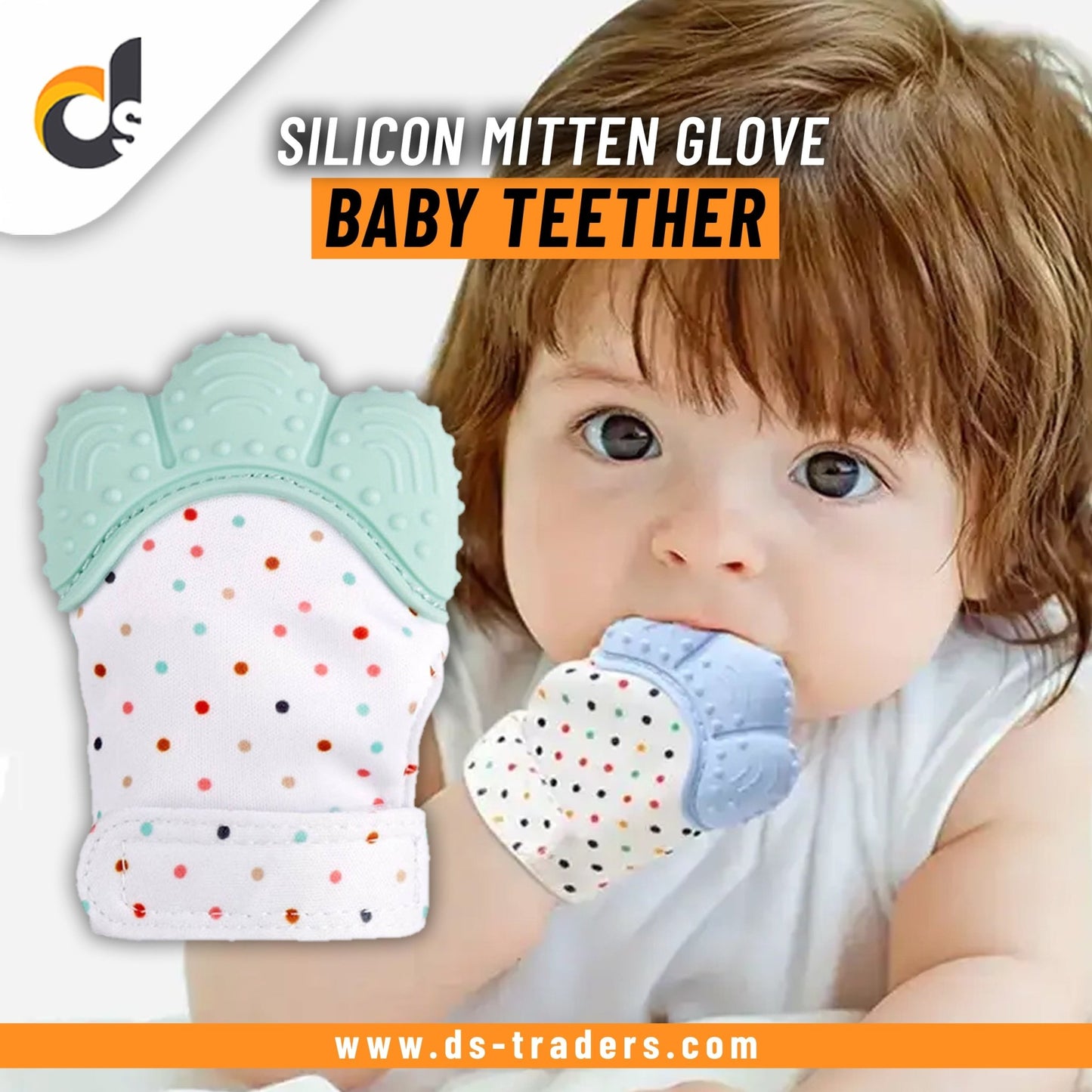 Silicone Baby Teether Mitten Glove - DS Traders