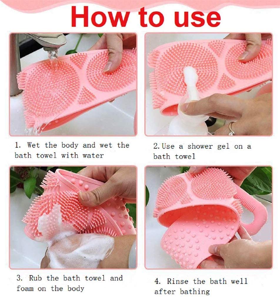 Silicone Back Scrubbing Bath Belt - DS Traders
