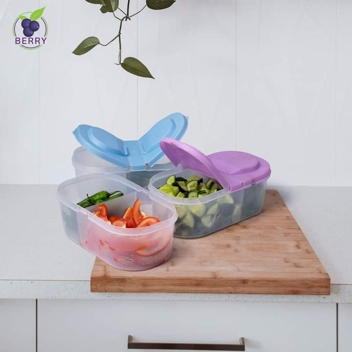 Splash Dual Compartment Food container - Pack Of 2 - DS Traders