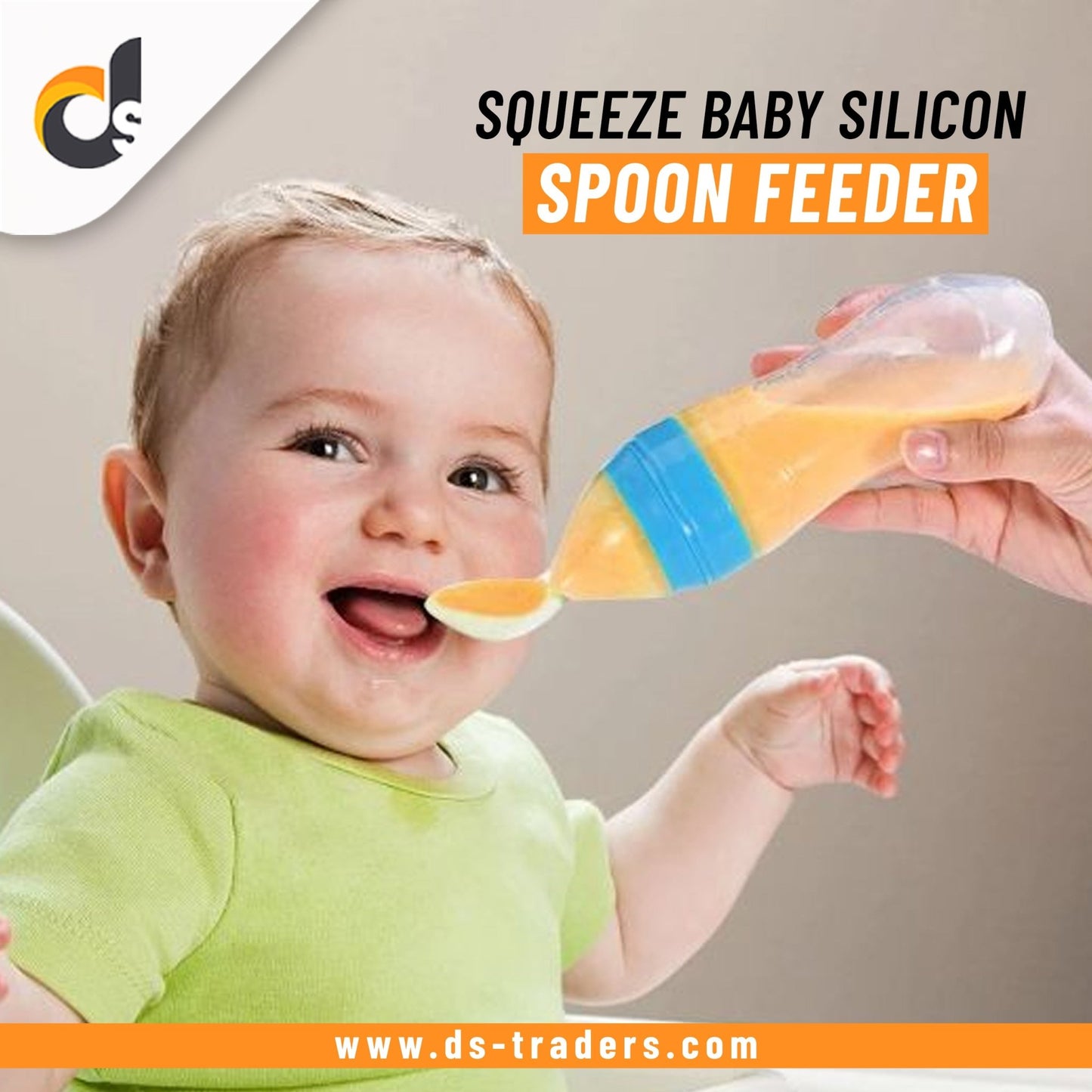 Squeeze Baby Feeder with Spoon - DS Traders