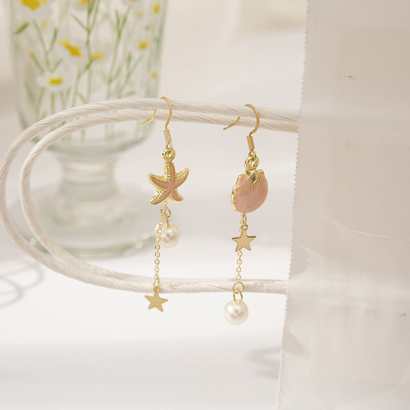 Star & Seashell Shape Earrings - DS Traders