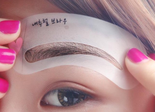 Thrush Tool Eyebrow Card Eyebrow Template Thrusher (3 Pieces) - DS Traders