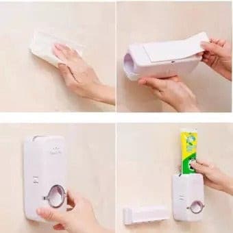Toothpaste Dispenser & Brush Holder Set - DS Traders