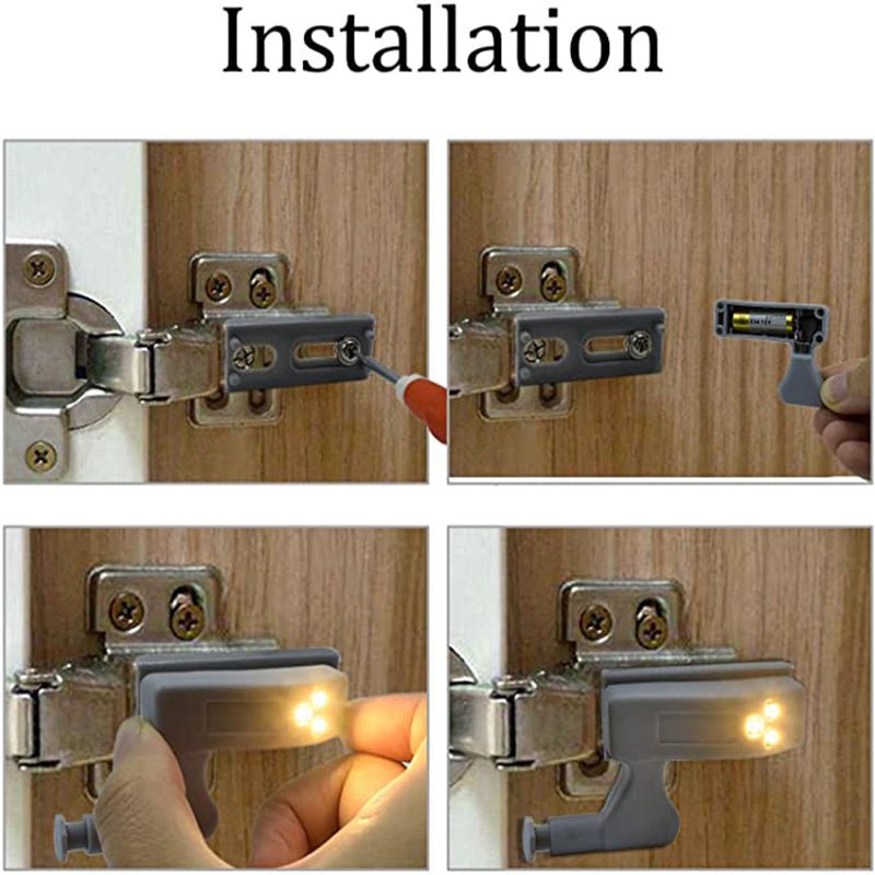 Universal LED Inner Hinge Lamp Cabinet Induction Lights. - DS Traders