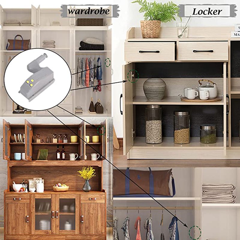 Universal LED Inner Hinge Lamp Cabinet Induction Lights. - DS Traders