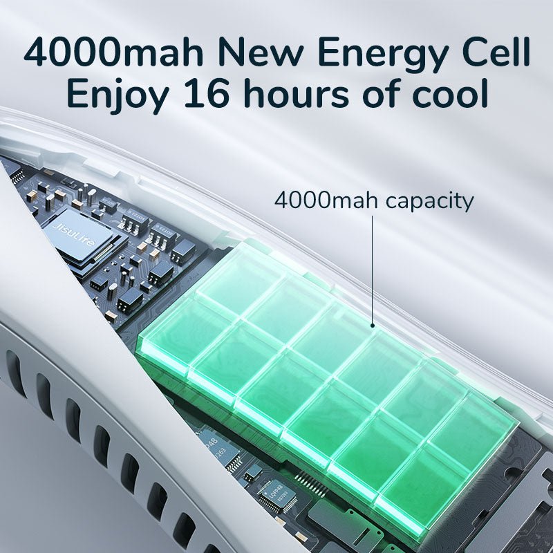 USB Rechargeable Portable Bladeless Neck Fan. - DS Traders