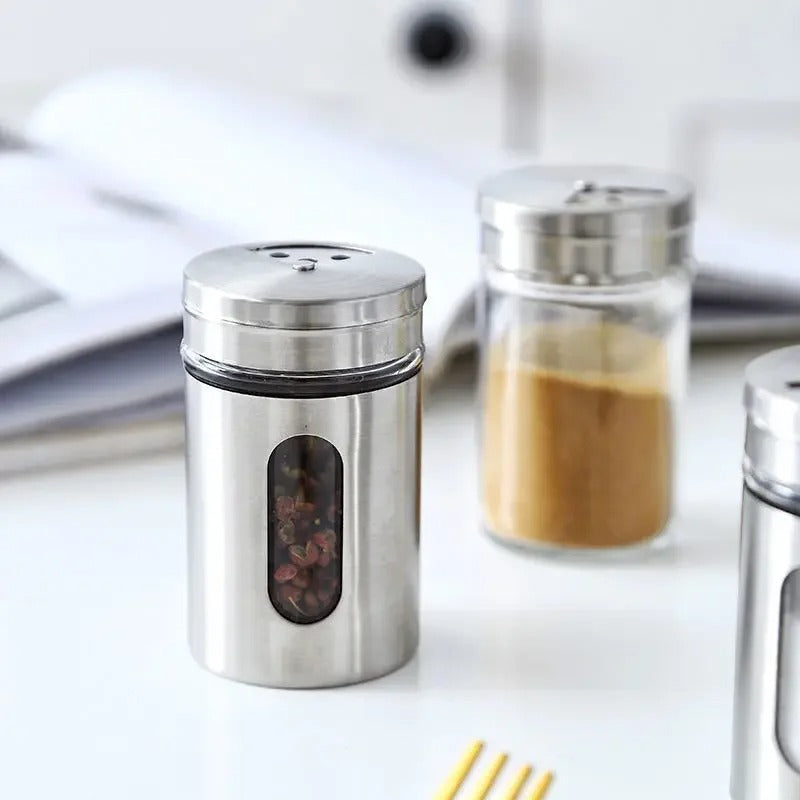 Stainless Steel Pepper Salt & Spice Jar