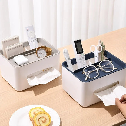 Multifunctional Desktop Tissue Organizer Box