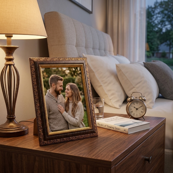 Portable Decorative Wooden Photo Frame