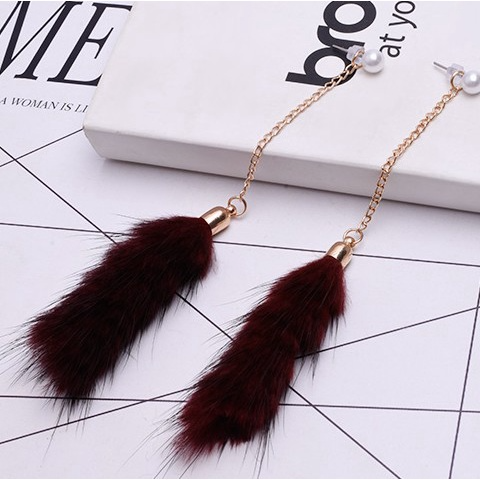 Long Tassel Tail Earrings