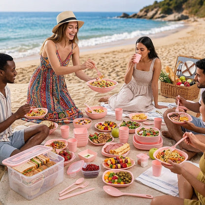 60PCs Travel Picnic Set