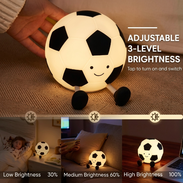 Rechargeable Football LED Night Light