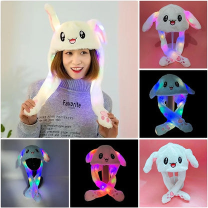 LED Jumping Bunny Ear Hat