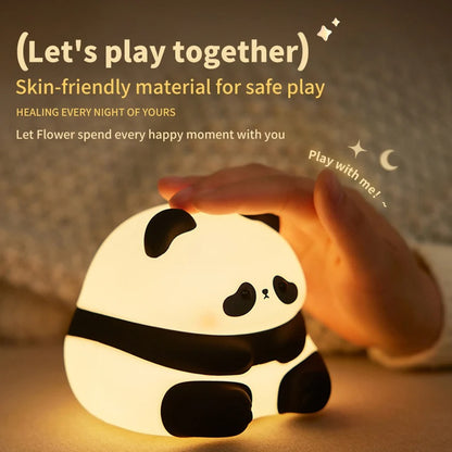 Rechargeable Silicon Panda Sensor Lamp