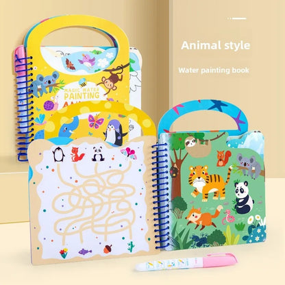 Reusable Water Magic Colouring Books