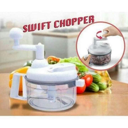Swift Chopper Manual Food Processor | Salad Spinner | Ice Crusher | Meat Chopper