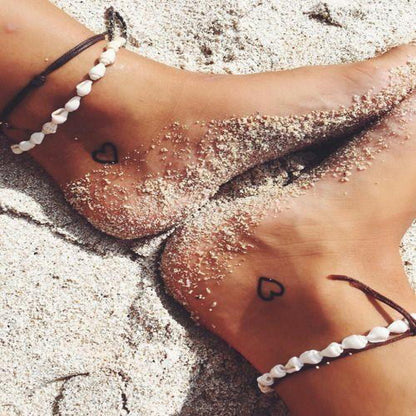 Elegant Double Layer Star Shell Anklet