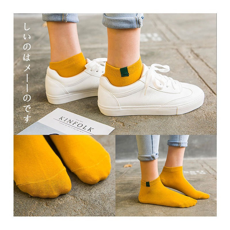 5 Pairs/Set Artistic Style Cotton Socks