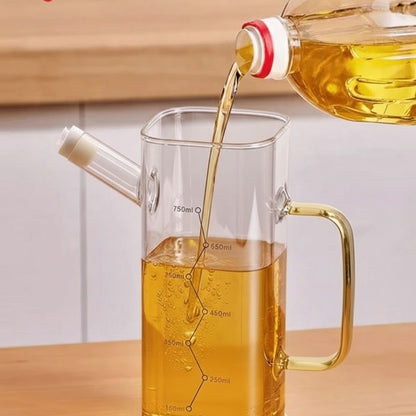Glass Oil Dispenser with Silicone Guard