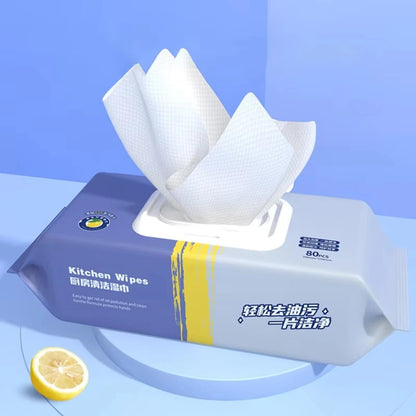 80PCs Kitchen Disposable Cleaning Wipes