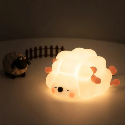 Rechargeable Silicon Sheep Night Light