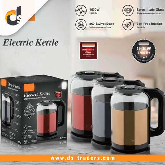 Electric Stainless Steel Kettle 2.0L Capacity