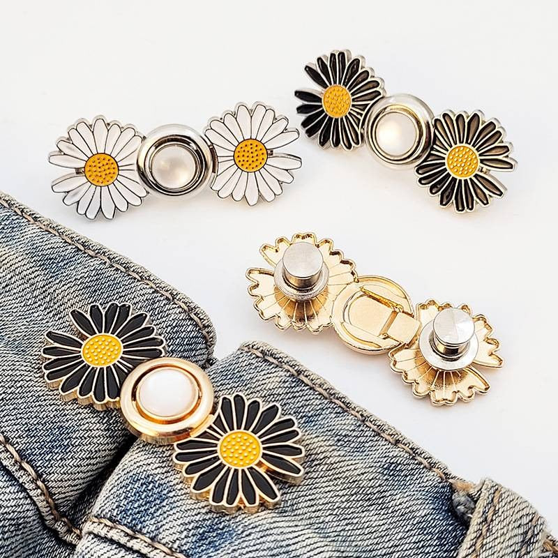 Charming Sunflower Waist Buckle Tightening Button