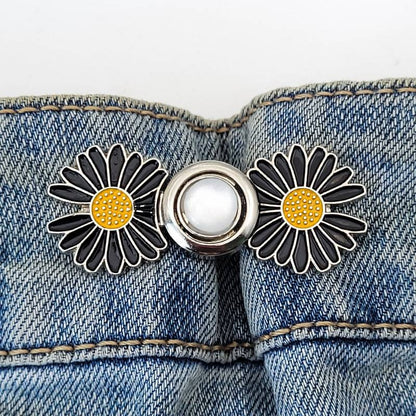 Charming Sunflower Waist Buckle Tightening Button